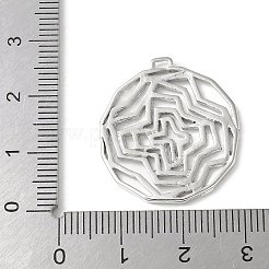 Brass Micro Pave Cubic Zirconia Pendants&nbsp;KK-P290-52P-02