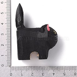 Cat Shape Wood Figurines&nbsp;LS-DJEW-G043-01C