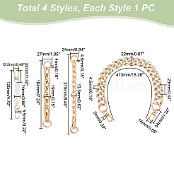 4Pcs 4 Styles Bag Chain Straps&nbsp;AJEW-UN0001-47