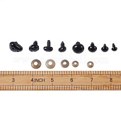 クラフトプラスチック人形の目と鼻のぬいぐるみアクセサリー  ミックスカラー  300個/セット&nbsp;DIY-TA0001-94