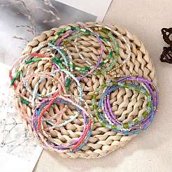 20Pcs 20 Colors Glass Seed Beaded Stretch Bracelet Sets&nbsp;BJEW-SW001593
