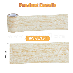 PE Imitation Wood Grain Adhesive Tape&nbsp;AJEW-WH0270-222B