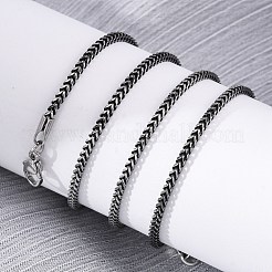 2MM 304 Stainless Steel Wheat Chain Necklaces&nbsp;NJEW-Q013-16A