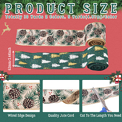 10 Yards 2 Colors Christmas Theme Jute Cord&nbsp;OCOR-TA0002-09A