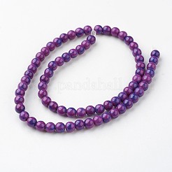 Natural Ocean White Jade Bead Strands&nbsp;G-G916-6mm-08