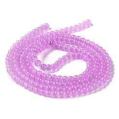 Baking Paint Imitation Jade Glass Round Bead Strands&nbsp;DGLA-Q021-4mm-44
