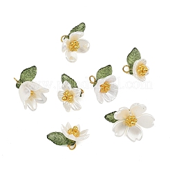 70Pcs 7 Styles Spray Paint ABS Plastic Imitation Pearl & Opaque Pendants&nbsp;PALLOY-JF05604