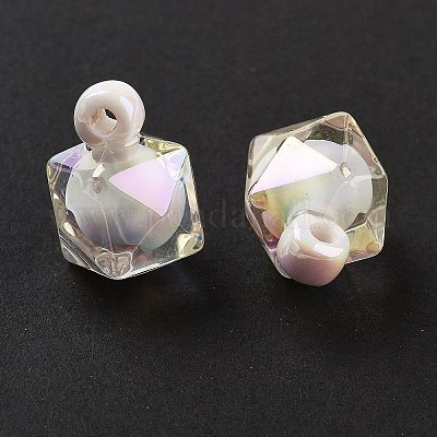 UV Plating Opaque Acrylic Pendants&nbsp;OACR-S142-03C-1