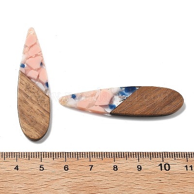 Resin and Walnut Pendants&nbsp;FIND-R051-14B-1