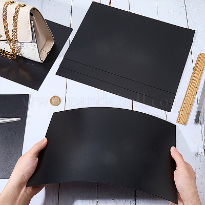 プラスチックシート  長方形  ブラック  300x200x1.2mm&nbsp;DIY-WH20079-041A-01-1