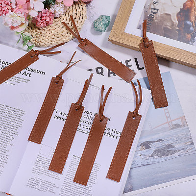 16Pcs PU Leather Bookmark&nbsp;AJEW-GL0003-23-1