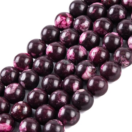 Natural Malaysia Jade Beads Strands G-A146-8mm-C16-1