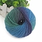 Gradient Color Wool Thread, Section Dyed Icelandic Wool Thread, Soft and Warm, for Hand-woven Shawl Scarf Hat, Colorful, 2mm