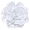1Pc Polyester Brooches, Flower, White, 200mm