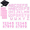 Arcylic Stickers, Flamingo, 73x130x1.5mm