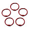 Spray Painted Iron Split Key Rings, Ring, Red, 30x4mm