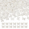 200Pcs ABS Imitation Pearl Beads, Butterfly, 11x14x3.5mm, Hole: 1.8mm