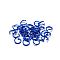 Aluminum Open Jump Rings, Round, Blue, 18 Gauge, 8x1mm, Inner Diameter: 6.5mm, about 300pcs/bag