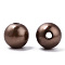 Spray Painted ABS Plastic Imitation Pearl Beads, Round, Coconut Brown, 8x7.5mm, Hole: 1.8mm, about 2080 pcs/500g