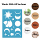 Acrylic Earring Handwork Template&nbsp;DIY-WH0359-025-5