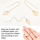 12Pcs 2 Styles Brass Stud Earring Findings&nbsp;KK-UN0001-09-4