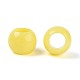 不透明なアクリルビーズ  ラウンド  きいろ  12x9.8mm  穴：6.5mm  約850個/500g&nbsp;SACR-N018-05B-3