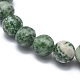 Natural Green Spot Jasper Bead Stretch Bracelets&nbsp;BJEW-K212-B-017-3