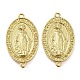 Rack Plating Brass Connector Charms&nbsp;KK-Q804-27G-1
