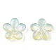 Two Tone Transparent Normal Glass Beads&nbsp;GLAA-T030-01-A02-2