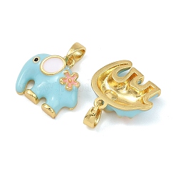 Brass Enamel Pendants&nbsp;KK-T001-04G-C