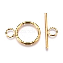 イオンプレーティング（IP）304ステンレススチールマンテル  リング  ゴールドカラー  リング：28x20x2mm  穴：5.5mm  バー：30x10x2mm  穴：5.5mm&nbsp;STAS-M277-05G
