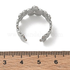 304 Stainless Steel Cuff Open Ring Setting&nbsp;SA-CBA37BC-06P
