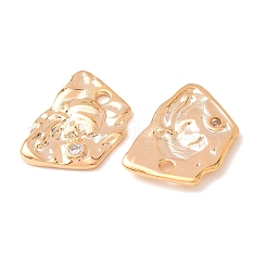 Brass Micro Pave Clear Cubic Zirconia Pendants&nbsp;CU-CBAD58F-02G