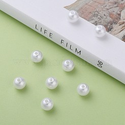 ABS Plastic Imitation Pearl Ball Beads&nbsp;X-MACR-A004-8mm-01