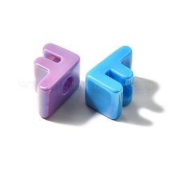 UV Plating Opaque Acrylic European Beads&nbsp;SACR-Z007-01F