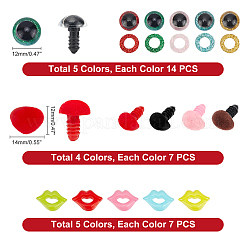 1Box Craft Plastic Doll Eyes & Nose & Lip Set&nbsp;DOLL-PH0001-04