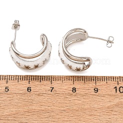 Rack Plating Brass Enamel Stud Earrings&nbsp;KK-CBAB1AF-38A-P