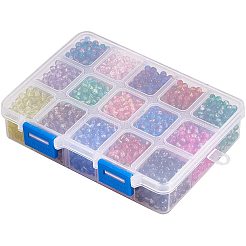 Spray Painted Crackle Glass Beads&nbsp;CCG-PH0002-14