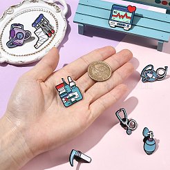 8Pcs 8 Styles Medical Theme Enamel Pins&nbsp;JEWB-CJ0003-62