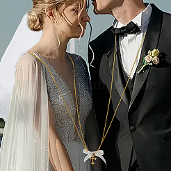 1Pc Polyester Lace Bridal Veils&nbsp;HJEW-HS00096-02