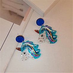 Cute Cartoon Acrylic Dangle Stud Earrings&nbsp;FS-WGDF618-04
