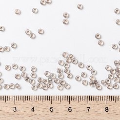 MIYUKIラウンドロカイユビーズ  日本製シードビーズ  （rr2195)トープライニングクリスタルab  8/0  3mm  穴：1mm  約2111~2277個/50g&nbsp;SEED-X0055-RR2195