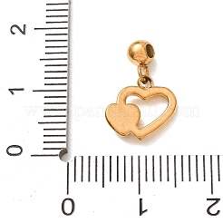 304 Stainless Steel Pave Clear Cubic Zirconia Pendants&nbsp;CU-CBAB6EC-07G-02