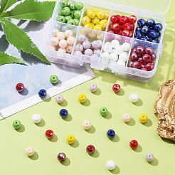 160Pcs 8 Colors Electroplate Opaque Glass Beads Strands&nbsp;GLAA-FS0001-74