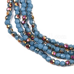 Electroplate Glass Beads Stradns&nbsp;EGLA-H114-01F