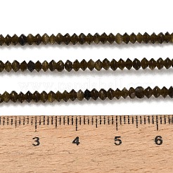 Natural Golden Sheen Obsidian Beads Strands&nbsp;GG-CBAA9B4-A02-02