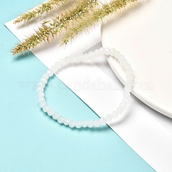 Faceted Glass Rondelle Beads Stretch Bracelet for Kid&nbsp;BJEW-JB06807-19
