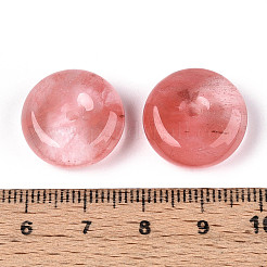 チェリークォーツガラスペンダント  ドーナツ  18~18.5x7~8.5mm  穴：2~2.5mm&nbsp;G-N353-05A-14