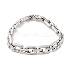 304 Stainless Steel Rectangle Link Chain Bracelets for Women Men&nbsp;BJEW-F488-30P-02