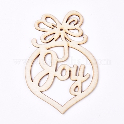 Wooden Pendant Decorations&nbsp;AJEW-WH0110-01